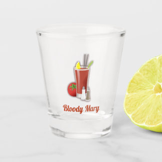 Bloody Mary Cocktail Shot Glass