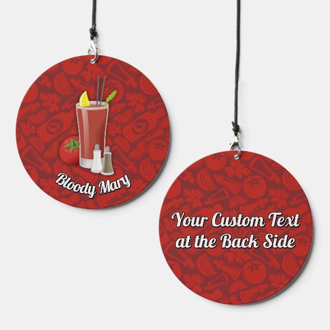Bloody Mary Cocktail Wind Chime (Front & Back)