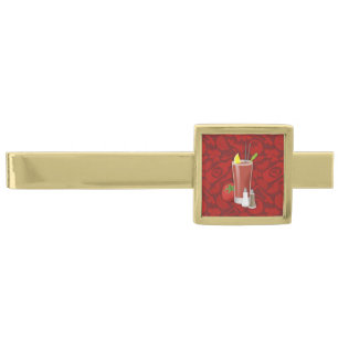 Bloody Mary Gold Finish Tie Clip