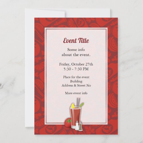 Bloody Mary Invitation