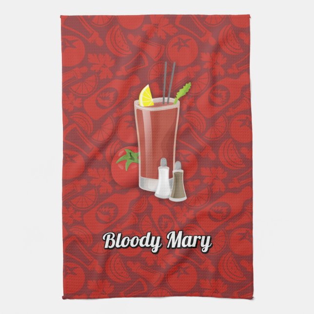 Bloody Mary Kitchen Towel (Vertical)