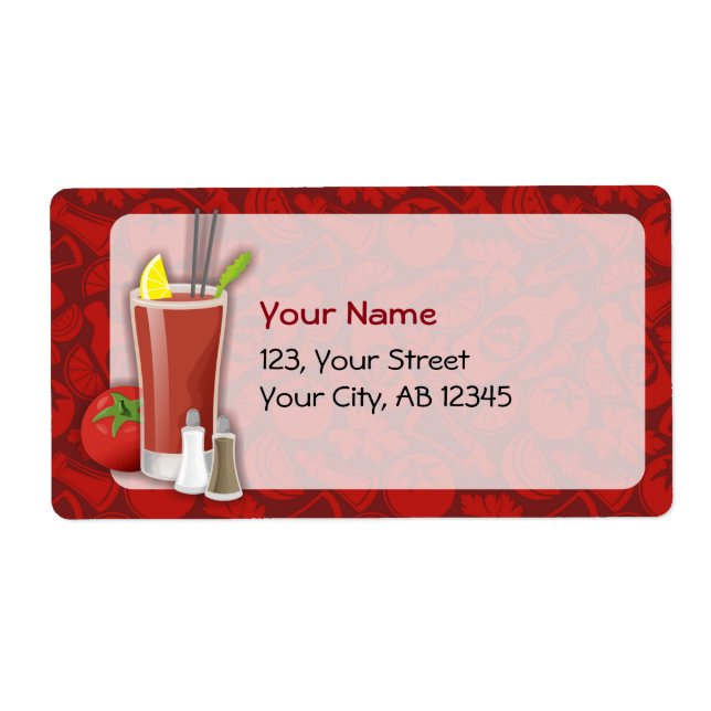 Bloody Mary Label (Front)