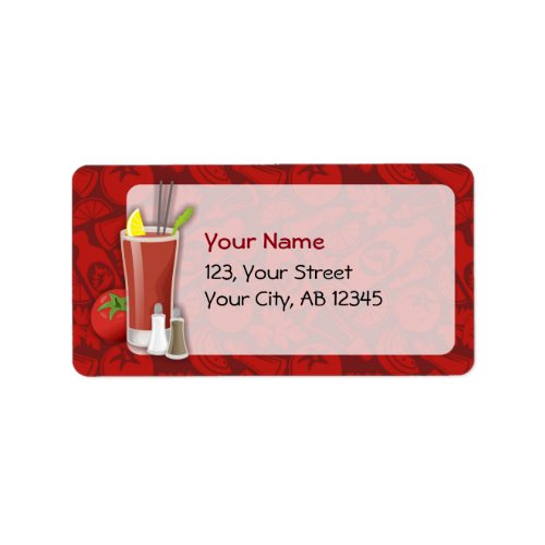 Bloody Mary Label