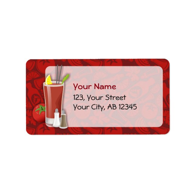 Bloody Mary Label (Front)