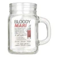 20oz Glass Bloody Mary Mason Jar [single, two, or 12-pack] - Black