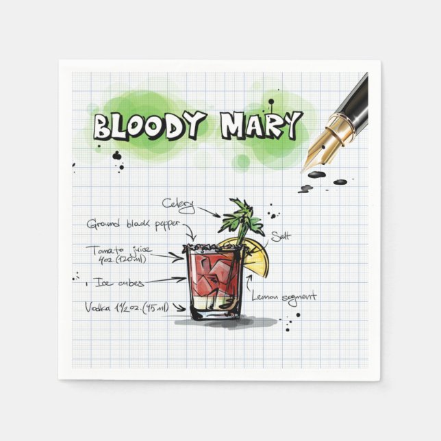 Bloody Mary Napkins (Front)