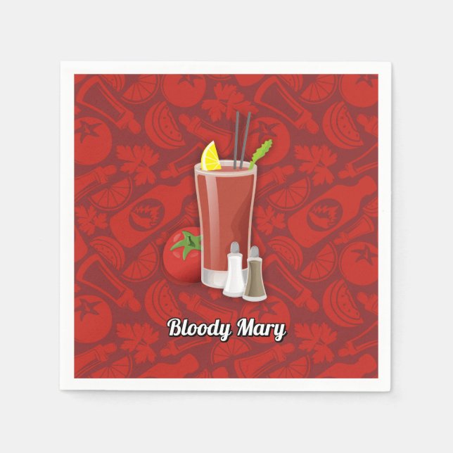 Bloody Mary Paper Napkins (Front)