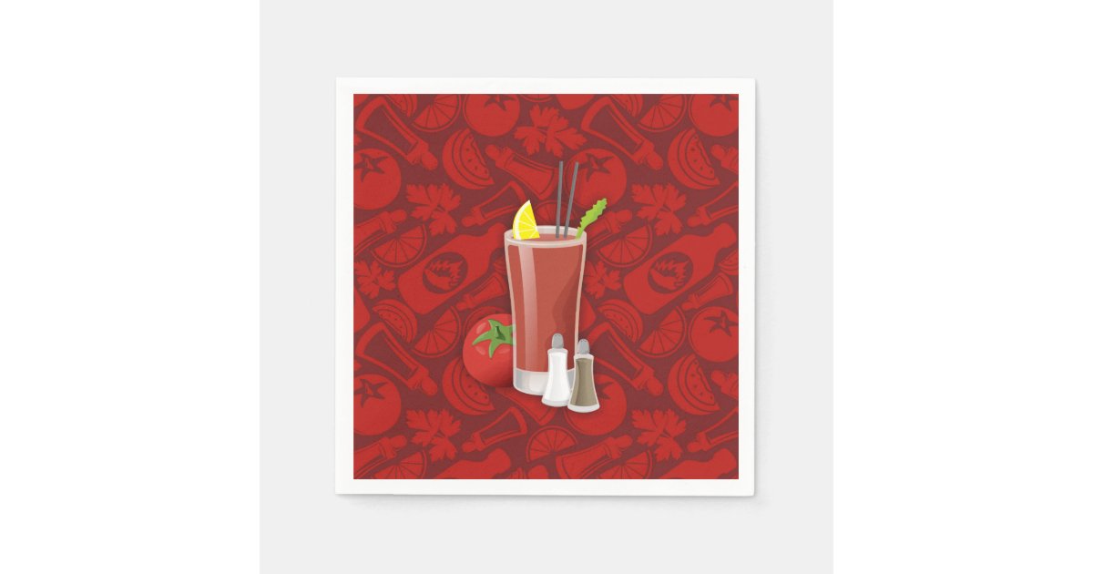 Bloody Mary Paper Napkins Zazzle
