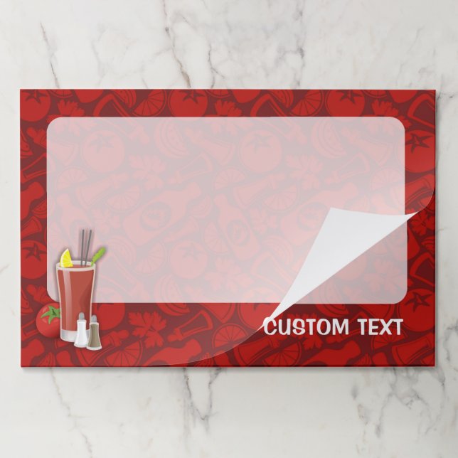 Bloody Mary Paper Pad (Folded)