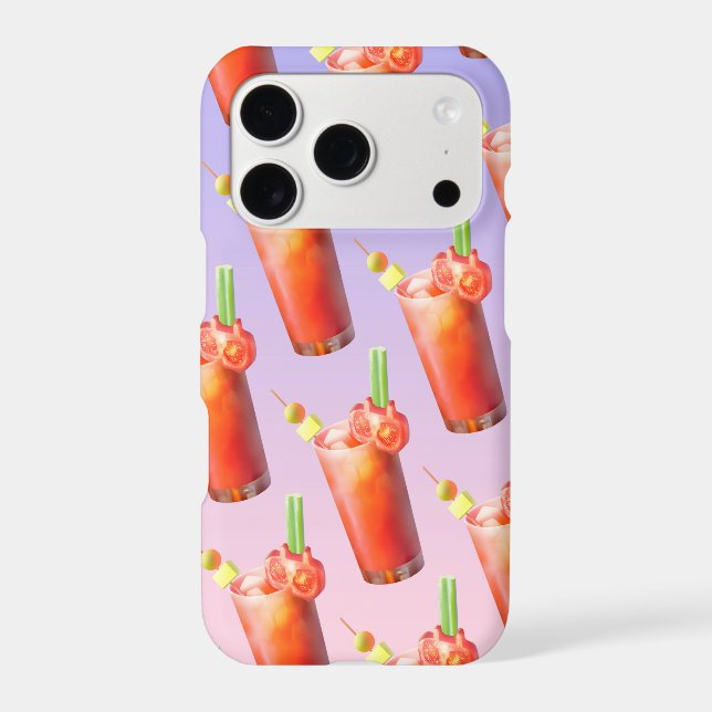 Bloody Mary Pattern: Surreal Tomato Repeat Art Case-Mate iPhone Case (Back)