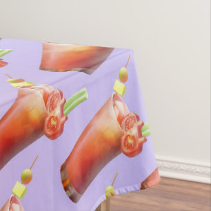 Bloody Mary Pattern: Surreal Tomato Repeat Art Tablecloth