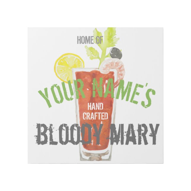 Bloody Mary Personalized Gallery Wrap (Front)