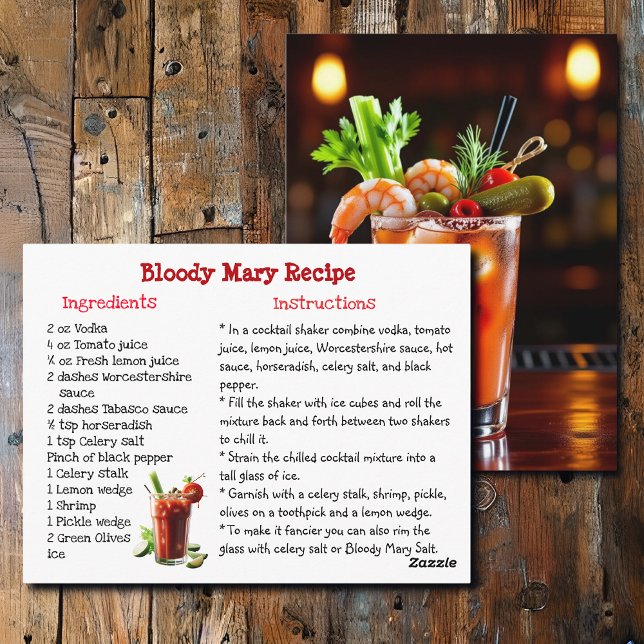Bloody Mary Recipe Card (Creator Uploaded)