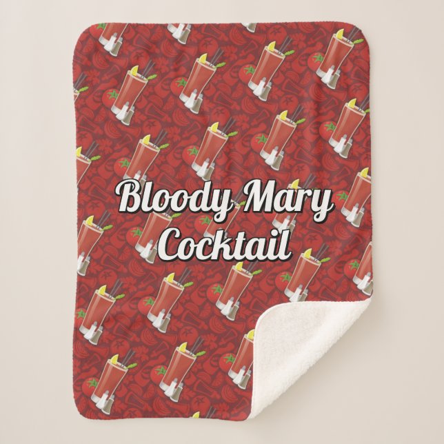 Bloody Mary Sherpa Blanket (Front)