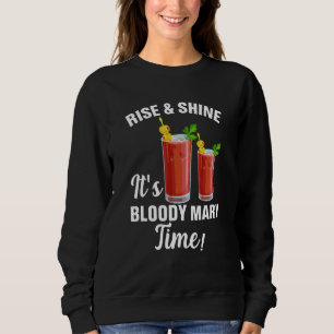 Bloody Mary Time Cute Cocktail Girls Women Dress Sweatshirt