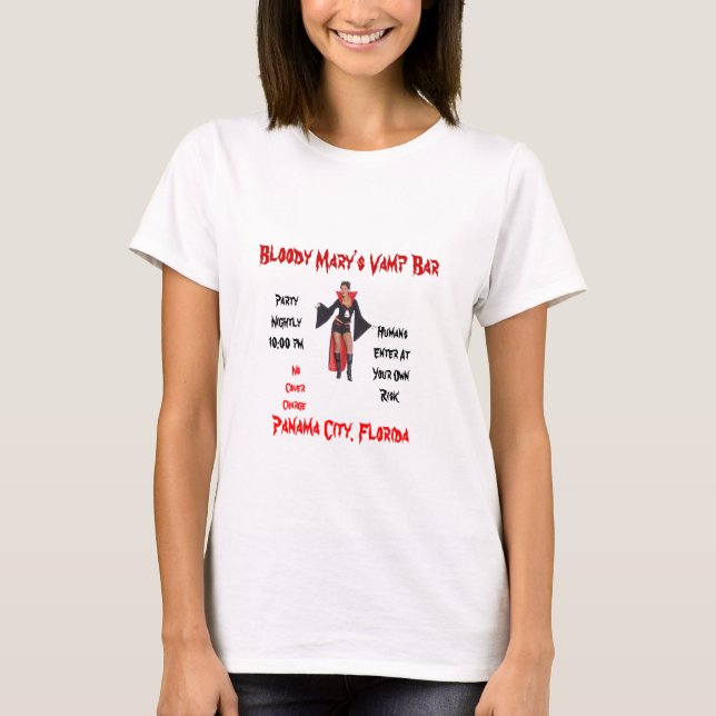 Bloody Mary Vamp Bar T-Shirt (Front)