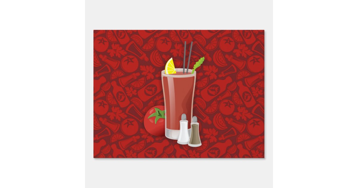 Bloody Mary Yard Sign Zazzle
