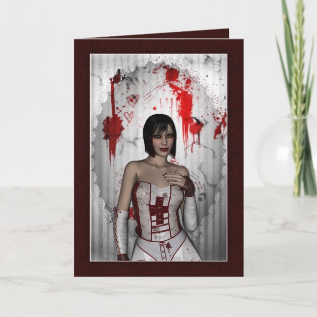 Bloody Nurse Card (Front)