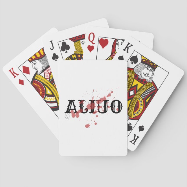 Bloody Paranormal Playing Cards, Stephen Erkintalo Poker Cards (Back)