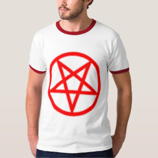 Bloody Pentagram Ringer T-shirt