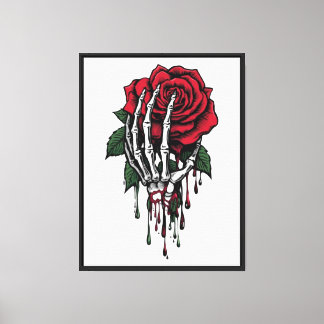 Bloody Rose Canvas Print