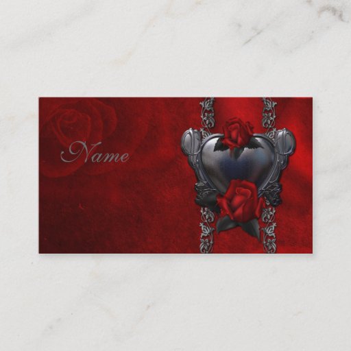 Customizable Bloody Rose - Gothic Design Business Card Template