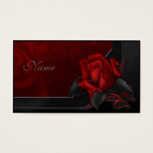 Bloody Rose - Gothic Design Business Card