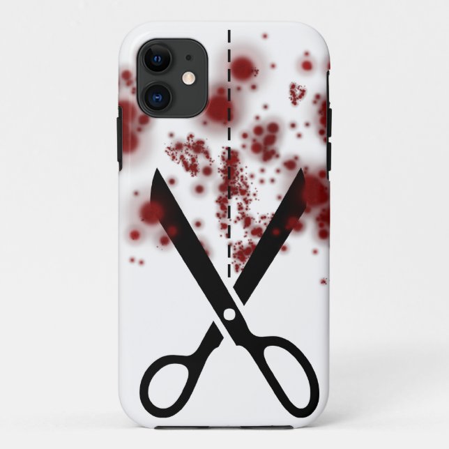 Bloody  Scissors Case-Mate iPhone Case (Back)