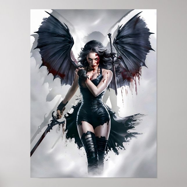 Bloody Sexy Vampire Warrior Poster Art (Front)