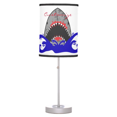 Bloody Shark Jaws Thunder_Cove Table Lamp
