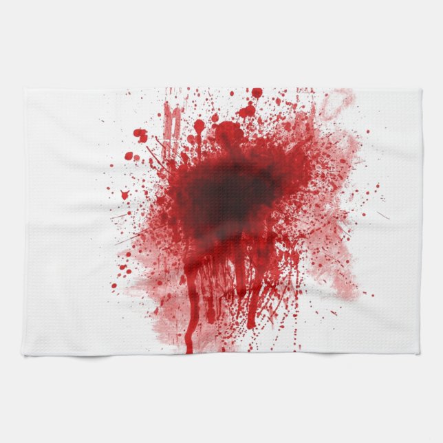 bloody shotgun wound towel (Horizontal)