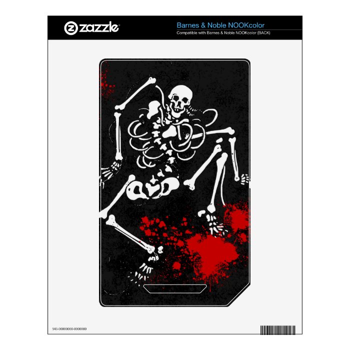 Bloody Skeleton Decal For NOOK Color