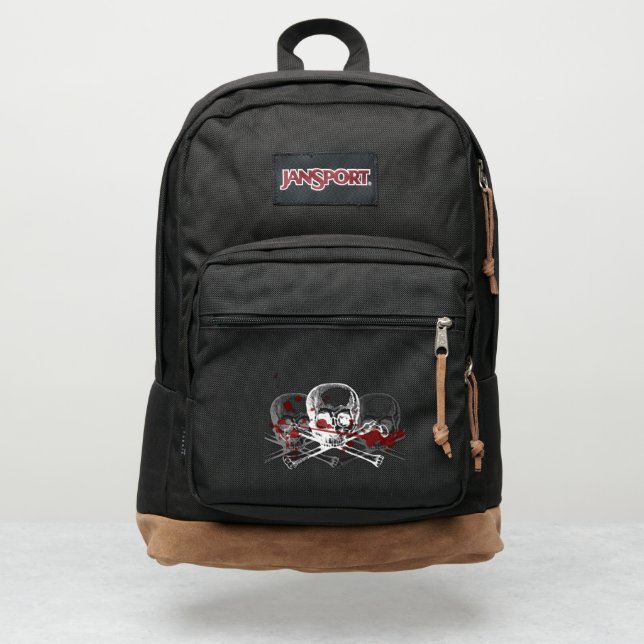 bloody skull design JanSport backpack (Front)