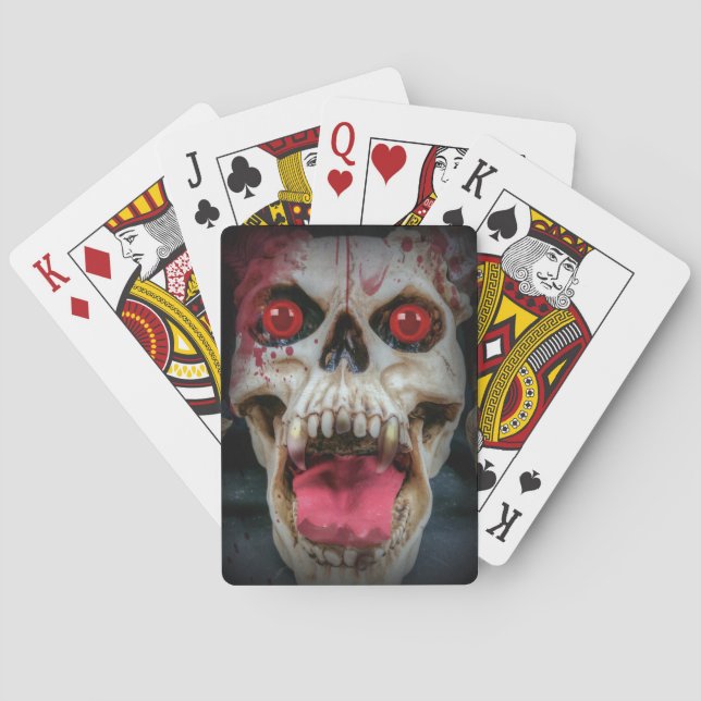 Bloody Skull Poker Cards (Back)