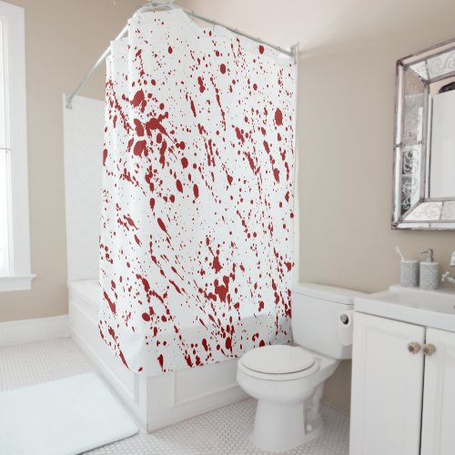 Bloody Soaked Blood Horror Halloween Decor Shower Curtain