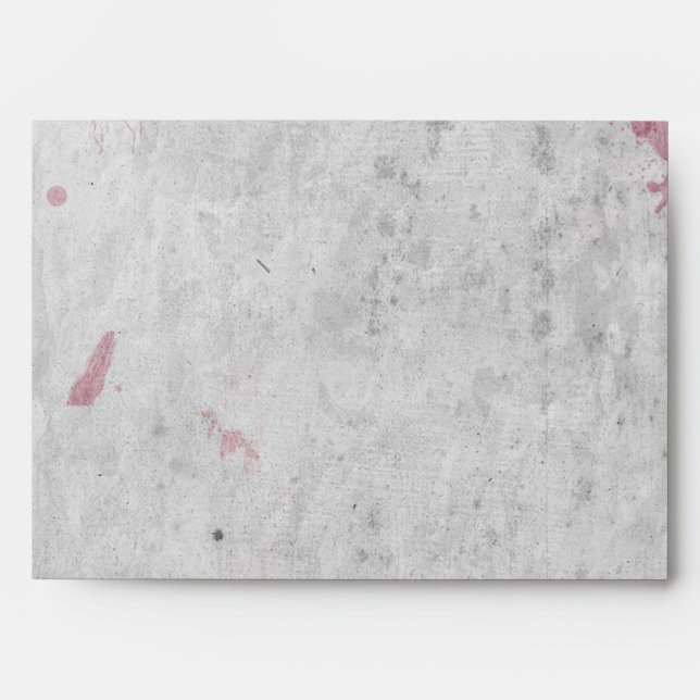 Bloody Splatter Halloween - Envelope A7 (Front)