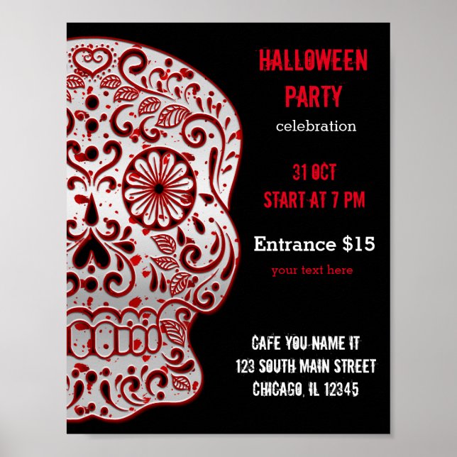 Bloody Sugar Skull Poster (Front)