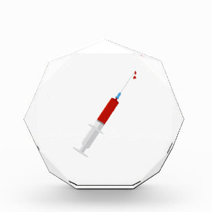 Bloody Syringe Acrylic Award
