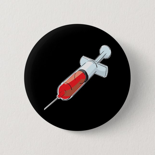 Bloody Syringe Button (Front)