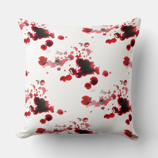 Bloody Throw Pillow (Front)