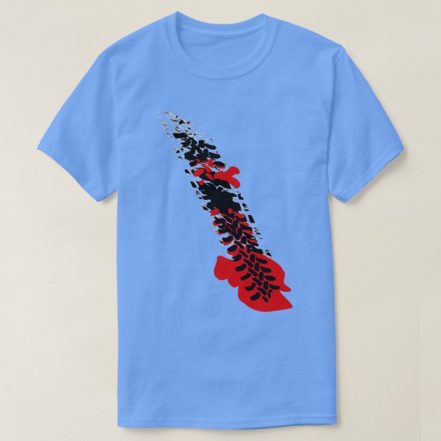 Bloody tire track 1  T-Shirt (Design Front)