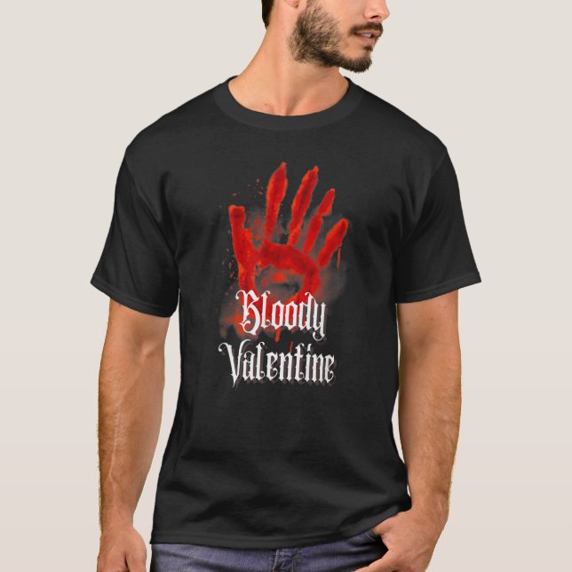 Bloody Valentine Gothic Emo Mysterious Occult Divi T-Shirt (Front)