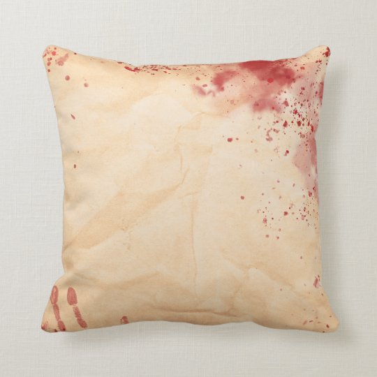 Bloody Vintage Halloween Gothic Throw Pillow Zazzle Com