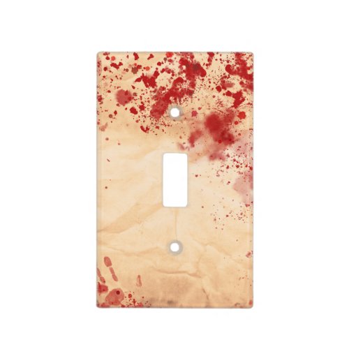 Bloody Vintage Paper Halloween Gothic Light Switch Cover