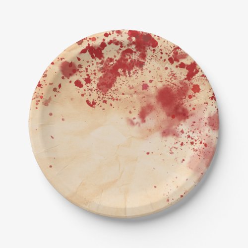 Bloody Vintage Paper Halloween Gothic Party Paper Plates