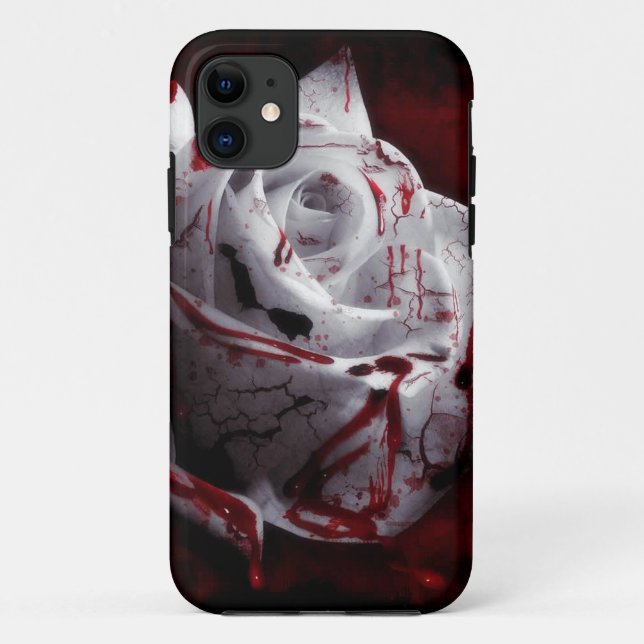 Bloody White Rose Case-Mate iPhone Case (Back)