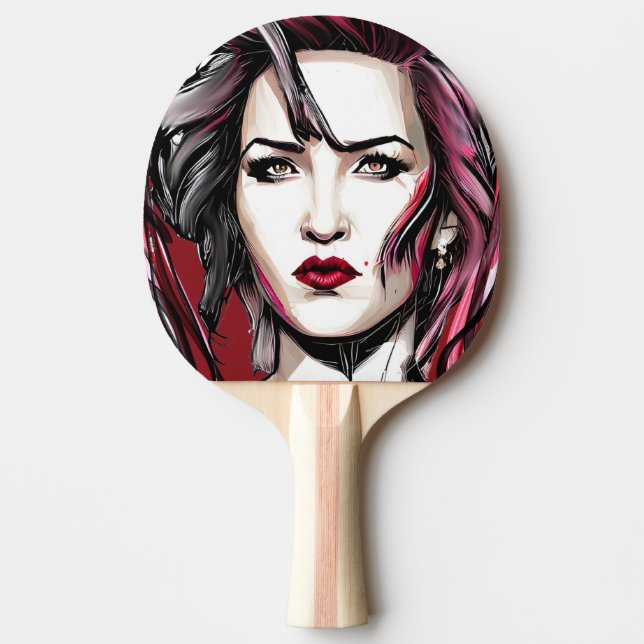 Bloody Woman Ping Pong Paddle (Front)
