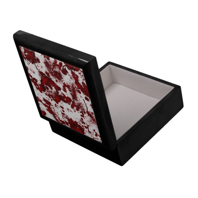 BloodyWhiteFabric60 Keepsake Box (Back Open)