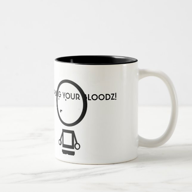 BLOODZ! Two-Tone COFFEE MUG (Right)