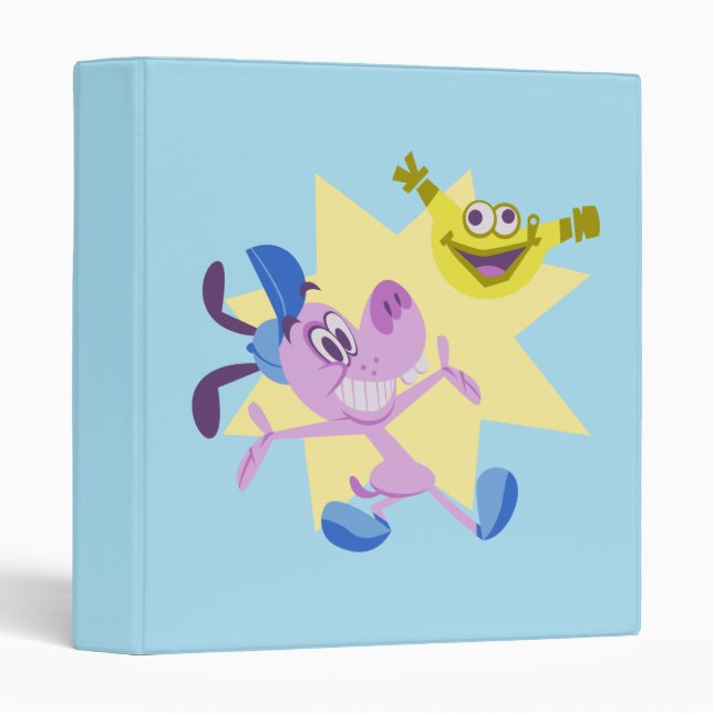 Bloofy and Pouchy 3 Ring Binder (Front/Spine)